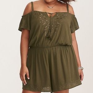 Olive Green Romper